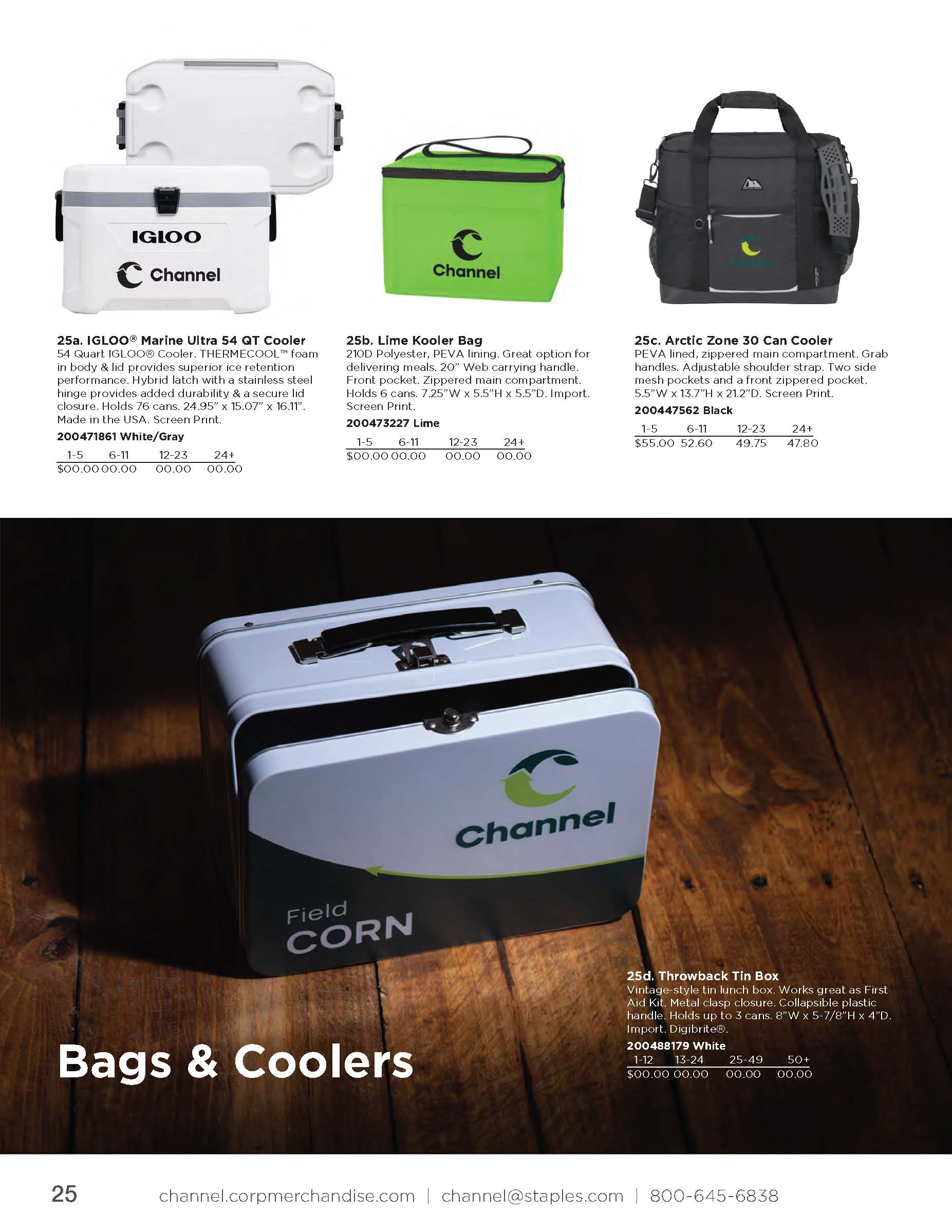 Catalog page 25 featuring product details
